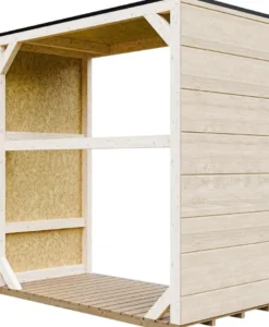Abri à bûches extérieur 1,14 m² - 75 x 153 x h159 cm