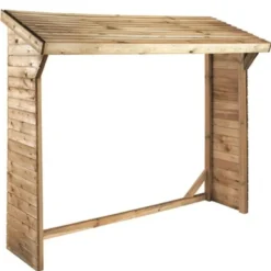Abri buches bois 220x75x183cm