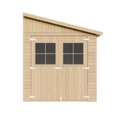 Abri de jardin en bois (avec paroi latérale) - 6 m2 -