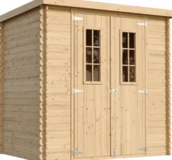 Abri de jardin en bois avec sol traité de haute qualité - 2.22m2