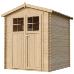 Abri de jardin en bois avec sol traité - l186xl196xh218 cm - 2,82 m2