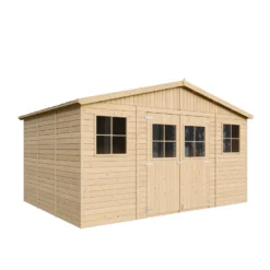Abri de jardin en bois - h246x418x320 cm-12 m²