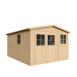 Abri de jardin en bois - h226x324x416 cm - 12 m²