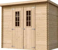 Abri de jardin en bois - l239xl142xh200cm-2.63 m2