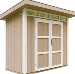 Abri de jardin qualité premium 3m² l161xl294xh239 cm - marron