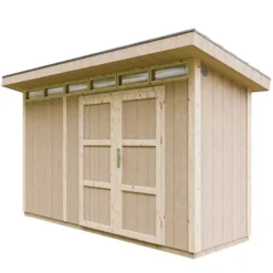 Abri de jardin qualité premium 4m² l161xl412xh239 cm - jaune