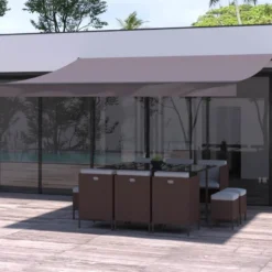 Adro store banne manuel 4 x 3 m taupe