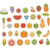 Aimants de fruits et légumes en bois