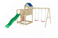 Aire de jeux en bois treehouse spacieus