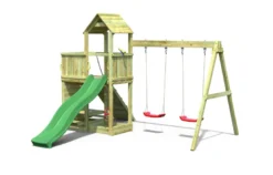 Aire de jeux floppi en bois avec une ta