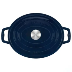 Alma36 cocotte en fonte bleu marine 36cm