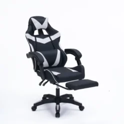 Altair chaise gaming de bureau ergonomique inclinable noir et blanc