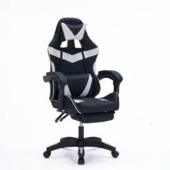 Altair chaise gaming de bureau ergonomique inclinable noir et blanc