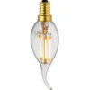 Ampoule e14 led coup de vent filament dr