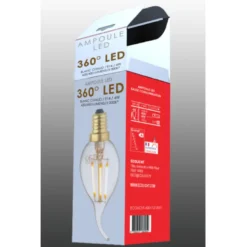 Ampoule e14 led coup de vent filament dr