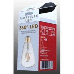 Ampoule lampe e27 led déco filaments dro