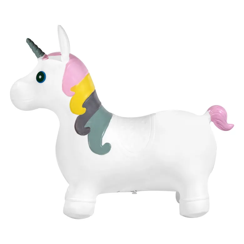 Animal sauteur gonflable licorne