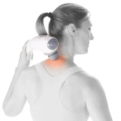 Appareil de massage portatif, 3 têtes interchangeables et 2 niveaux d'intensités