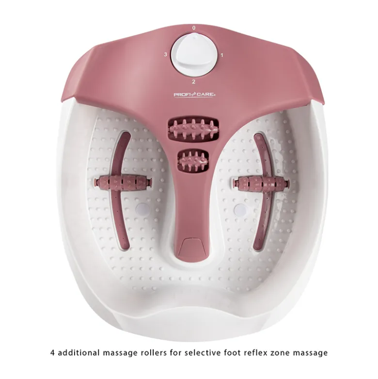 Appareil de massage pour les pieds blanc et bordeaux proficare pc-fm 3027