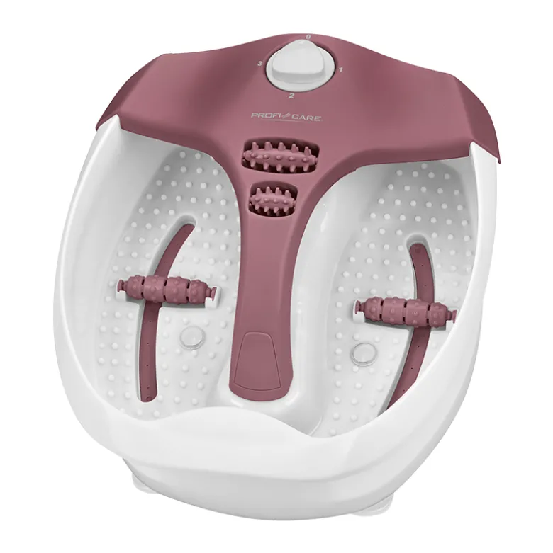 Appareil de massage pour les pieds blanc et bordeaux proficare pc-fm 3027