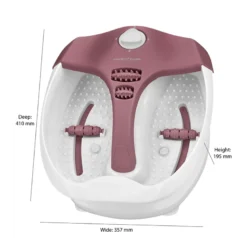 Appareil de massage pour les pieds blanc et bordeaux proficare pc-fm 3027