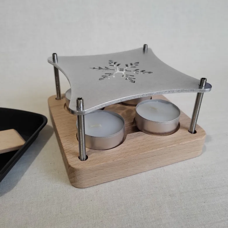 Appareil à raclette à la bougie