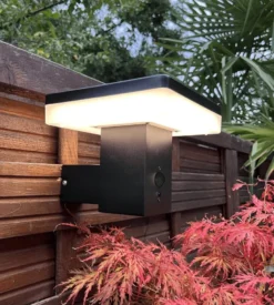 Applique extérieure solaire sun–1000 avec détecteur de mouvements noir