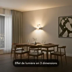 Applique murale led - inoleds - cube 3d - blanc
