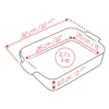 Appolia plat four céramique rectangle