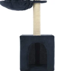 Arbre à chat griffoir grattoir niche jouet 30 x 30 x 105 cm bleue