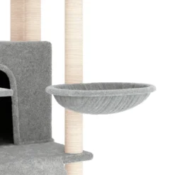 Arbre à chat meuble tour grimper jouet 63 x 80 x 154 cm gris
