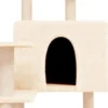 Arbre à chat meuble tour grimper jouet 67 x 60 x 153 cm crème