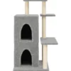 Arbre à chat meuble tour grimper jouet 61.5 x 60.5 x 97 cm gris