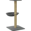 Arbre à chat meuble tour grimper jouet 35 x 35 x 74 cm gris