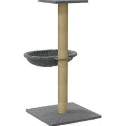 Arbre à chat meuble tour grimper jouet 35 x 35 x 74 cm gris