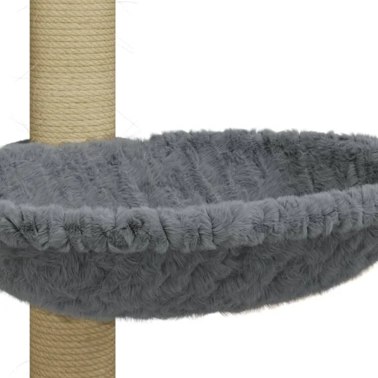 Arbre à chat meuble tour grimper jouet 35 x 35 x 74 cm gris