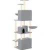 Arbre à chat meuble tour grimper jouet 64 x 97 x 180 cm gris