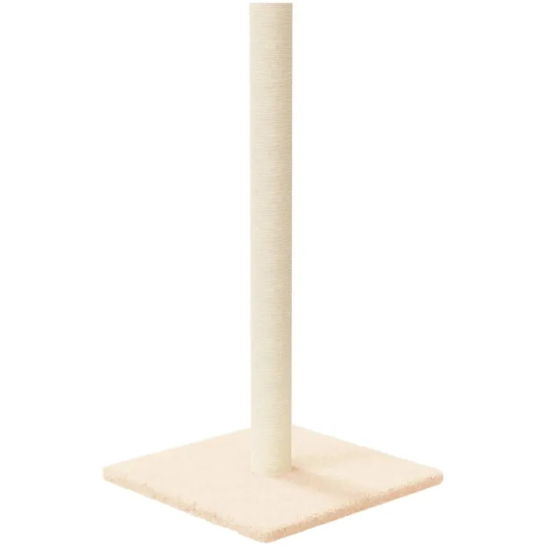 Arbre à chat meuble tour grimper jouet 35 x 35 x 70 cm crème