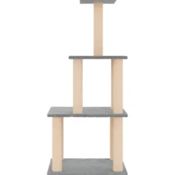 Arbre à chat meuble tour grimper jouet 47.5 x 47.5 x 111 cm gris