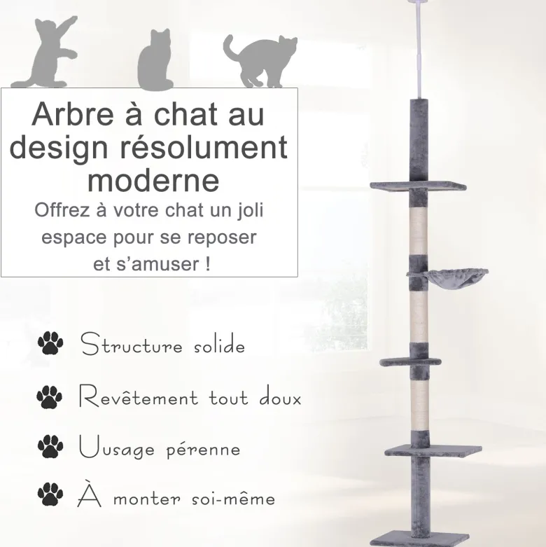 Arbre à chat 5 niveaux d'activités
