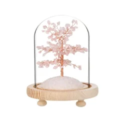 Arbre du bonheur en quartz rose