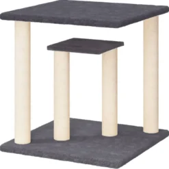 Arbres à chat avec plates-formes foncé 50 47.5 x 47.5 x 50 cm gris