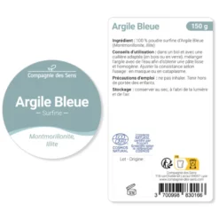 Argile bleue montmorillonite - poudre surfine - 300g