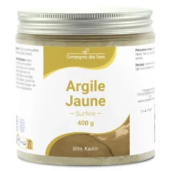 Argile jaune illite - poudre surfine - 400g