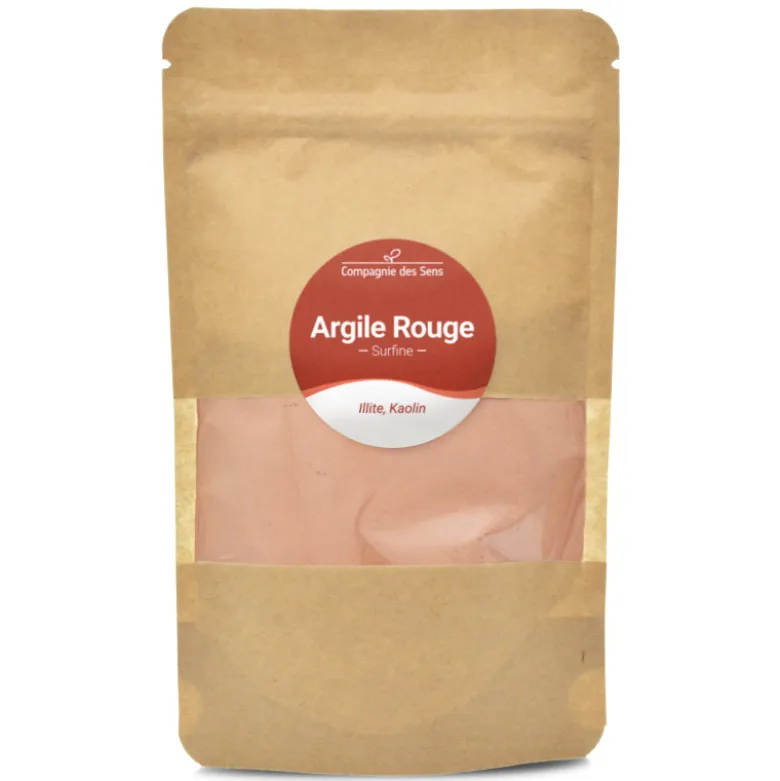 Argile rouge illite - poudre surfine - 150g