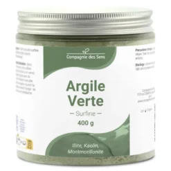 Argile verte illite - poudre surfine - 400g