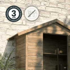 Armoire de jardin bois leo - 1,05 m²