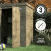 Armoire de jardin bois theofil - 2 m²