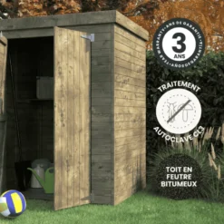 Armoire de jardin bois theofil - 2 m²