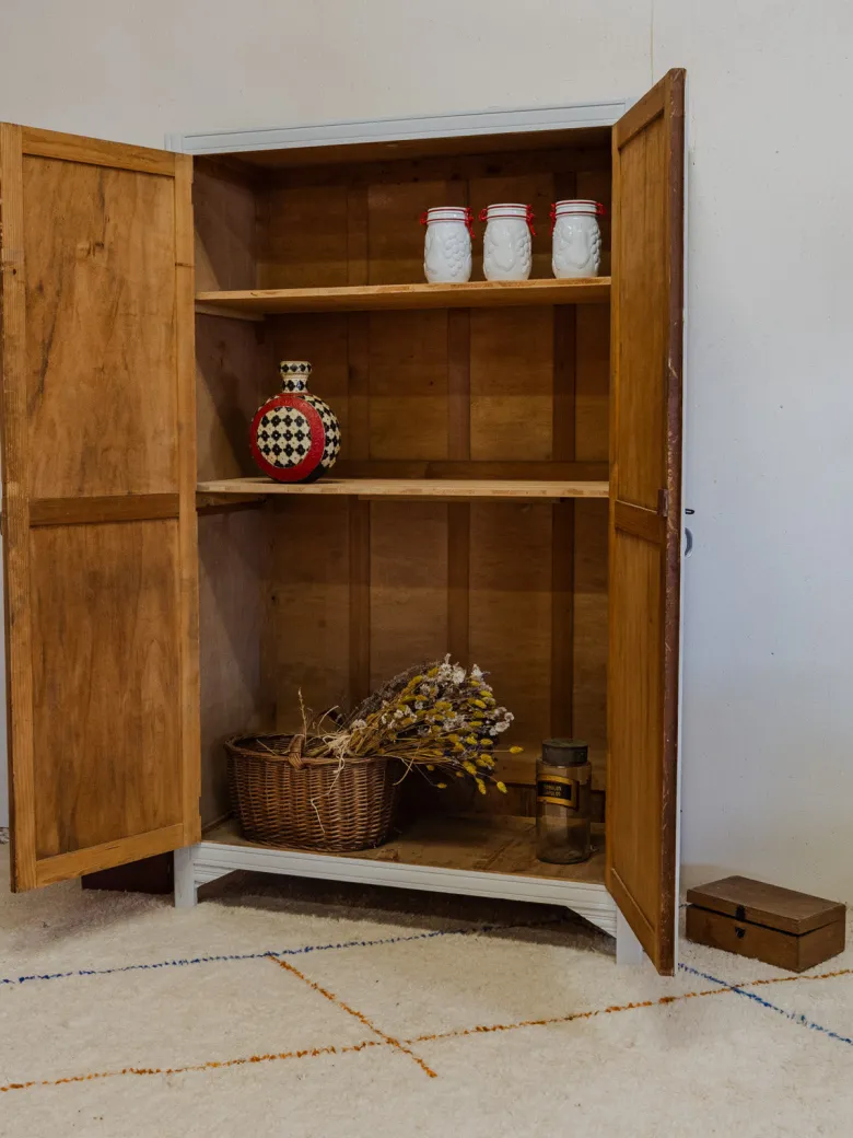 Armoire en bois bleu ciel n°360